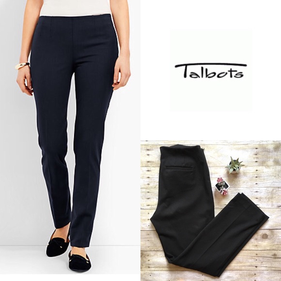 talbots side zip pants
